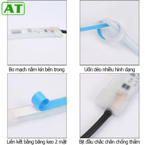 Bo 2 Led Day Den Xin Nhan Duoi O To 60cm Silicon Chong Nuoc 9678089837 04