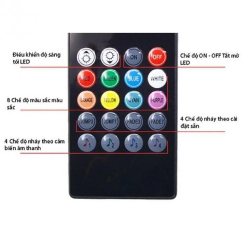 Den Led Gam Ghe O To Xe Hoi 12 Led Dieu Khien Tu Xa Cam Ung Am Thanh Nhap Nhay Theo Nhac 9678089954 08