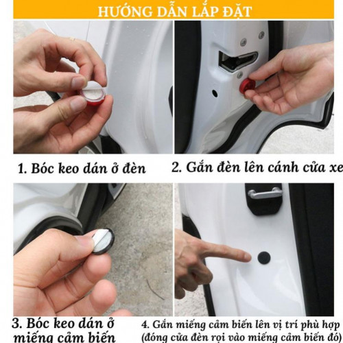 Bo 2 Den Led Canh Bao Mo Cua O To Tang Kem Pin 12936297505 03