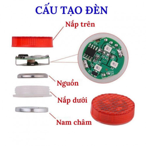Bo 2 Den Led Canh Bao Mo Cua O To Tang Kem Pin 12936297505 05